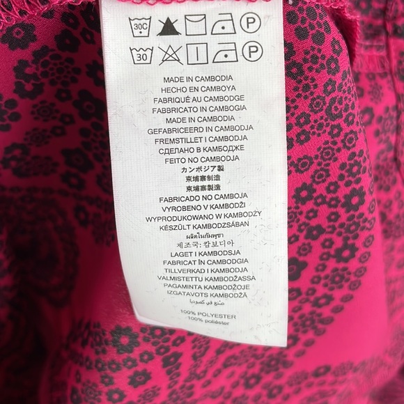 MICHAEL KORS ~ Floral Paisley-Print Zip-Up Top ~ Azalea ~ NWT! - Picture 12 of 13